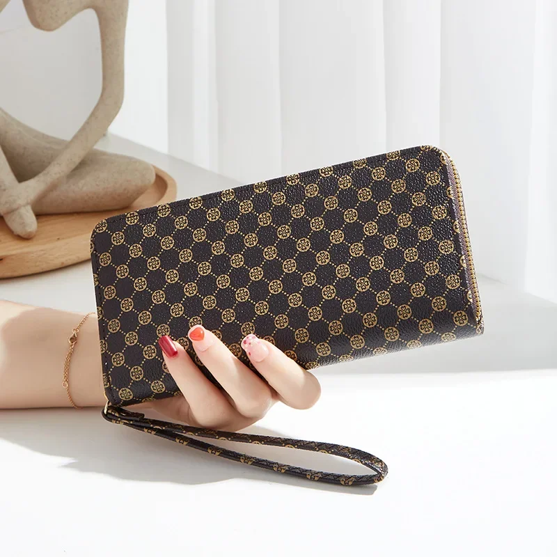 

Zipper Money Coin Purse Women Card Holder Long PU Leather Clutch Wallet Large Capacity Lady Wristlet Phone HandBags Money Pocket