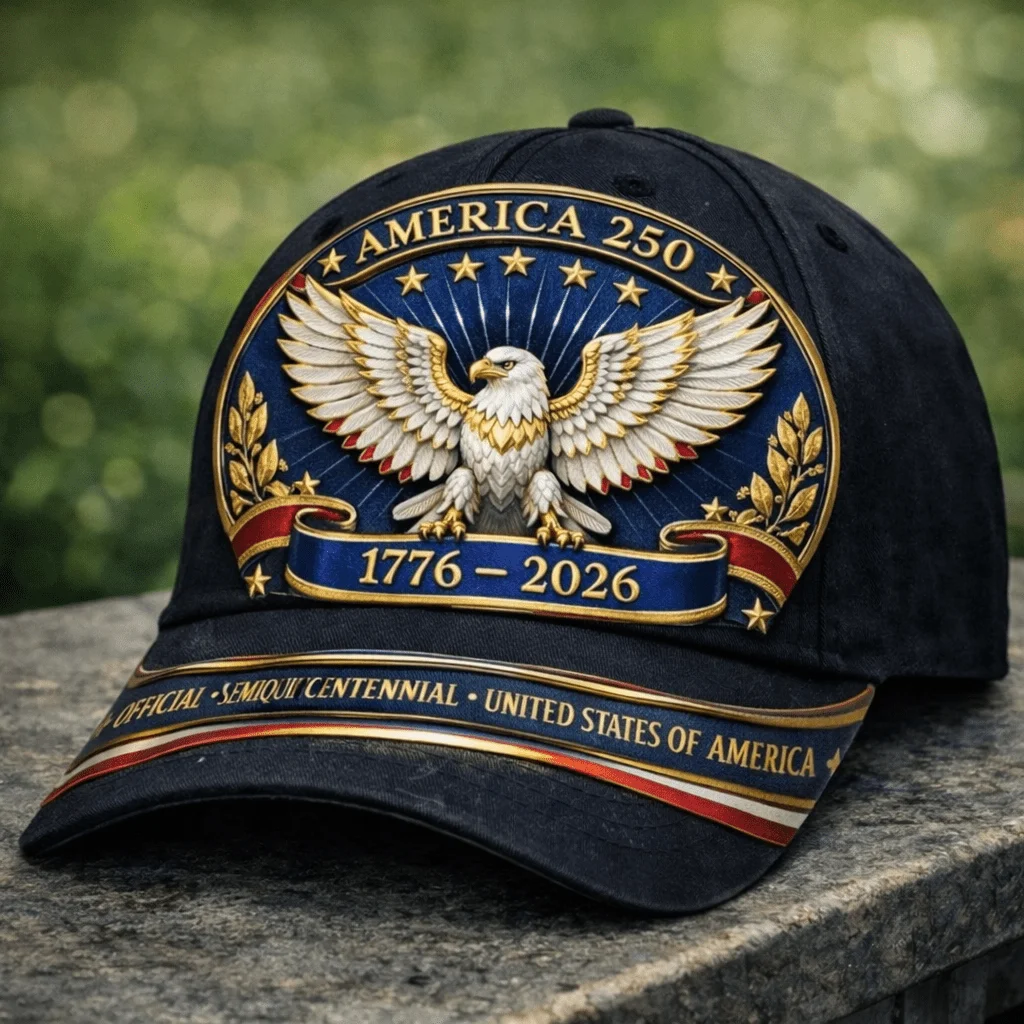 Adjustable Patriotic Eagle Baseball Cap for Men Women - Non-Stretch Fit Hat for Parties, Parades, Gifts
