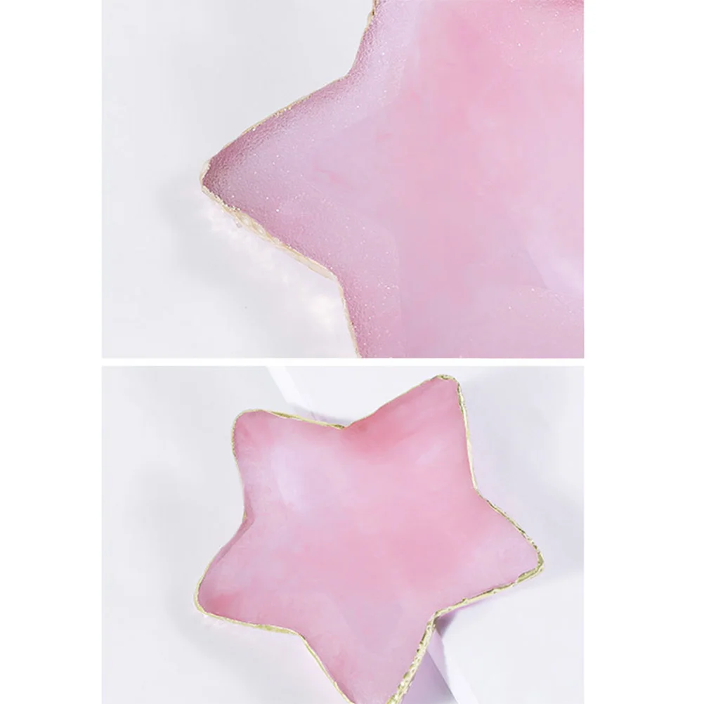 

Star Shaped Resin Palette for Nail Colors Blending Mixing Stylish Manicure Supplies Easy Clean Home Decoration Crystal