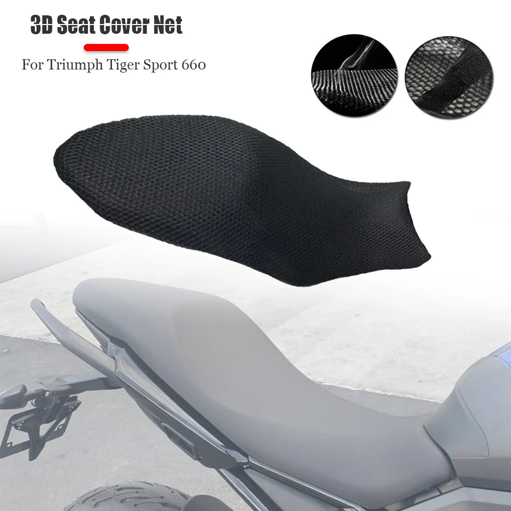 Motorcycle Accessories For Triumph Tiger Sport 660 Rear Seat Cowl Cover 3D Mesh Net Waterproof Sunproof Protector