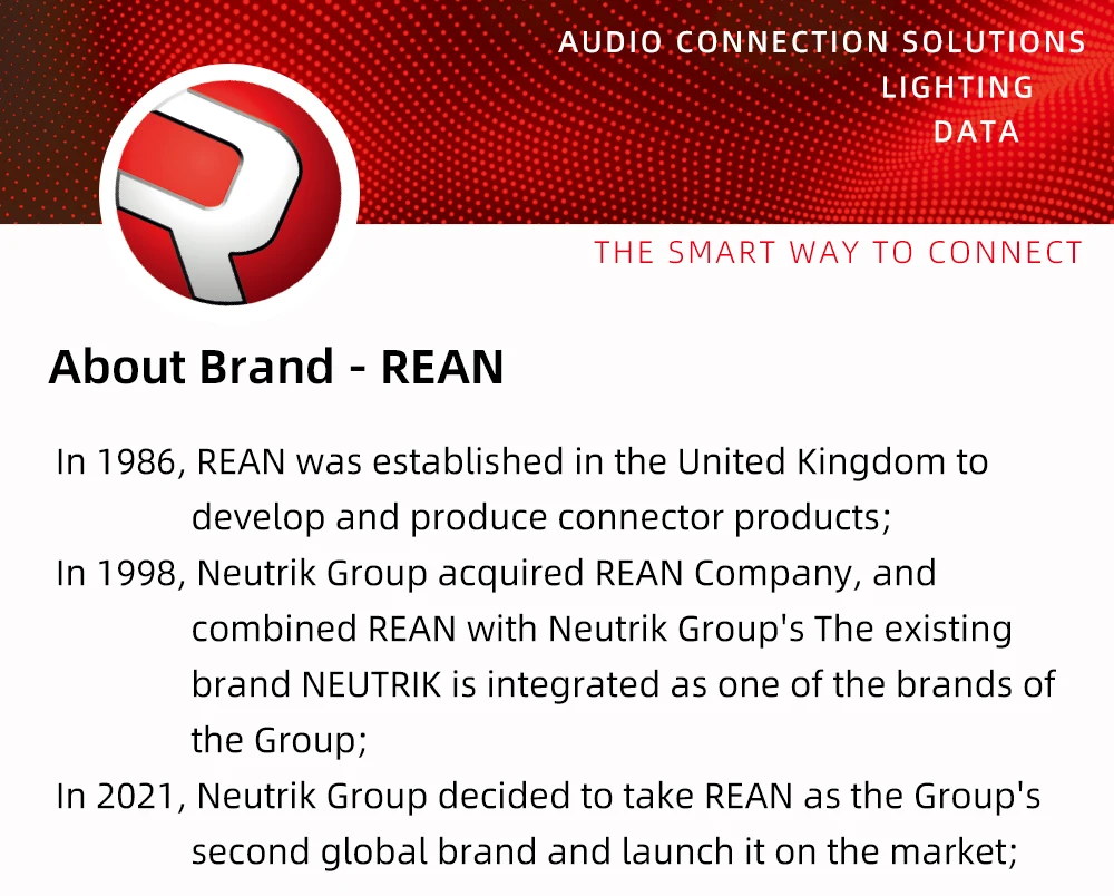 Neutrik's REAN Jack 6.35 TS TRS 90 ° L-shaped Right Angle Plug Stereo / Mono 2 3 Pole 6.5 1/4 Microphone Guitar Audio NYS207 208