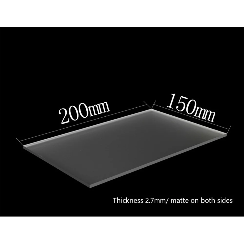 1pcs Clear 300*200mm Laser Cutting Acrylic Sheet Plexiglass Cast Square Panel