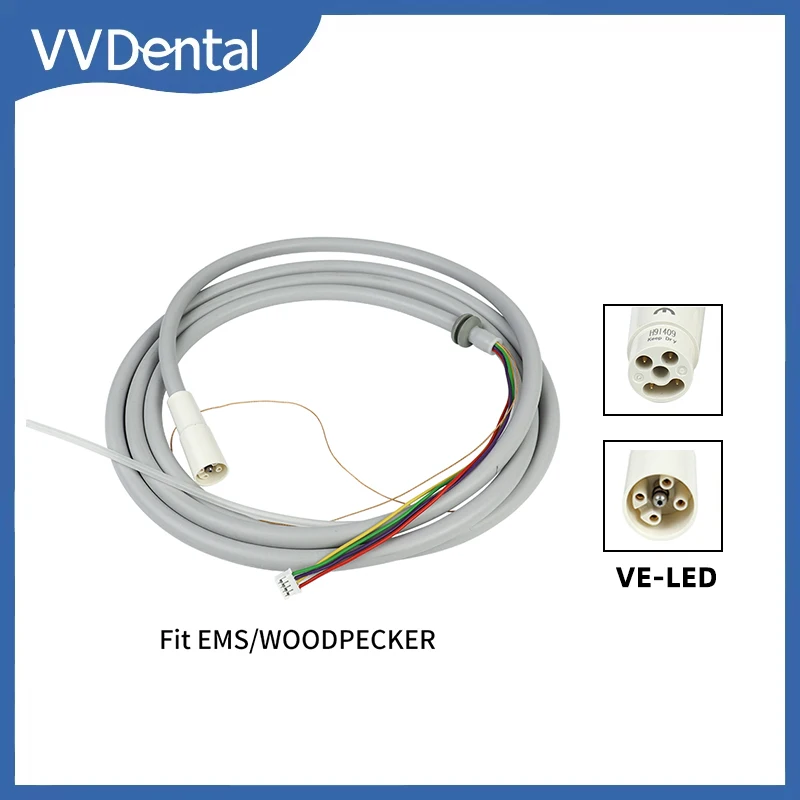 

VVDental Scaler Detachable Cable Tube Ultrasonic Scaler Cable Handpiece TubingPipe Hose Fit EMS Woodpecke Dentisit Tools