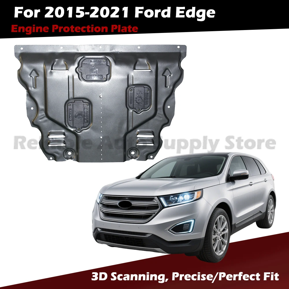 3D Scanned Engine Skid Plate for 2015-2021 Ford Edge | Perfect Fit Underbody Protection Guard