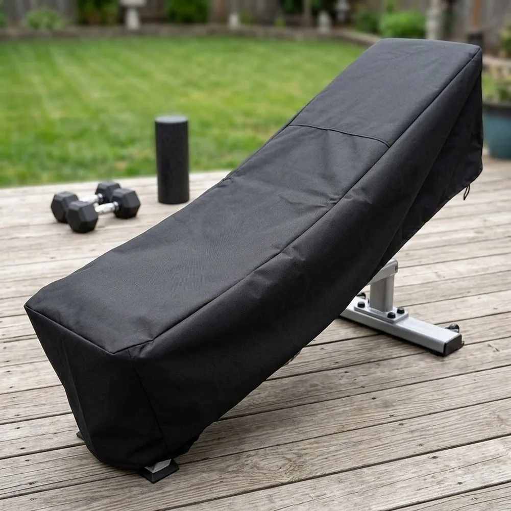 Sit Up Board Cover 132x46x54CM Black Waterproof 210D Oxford Fabric with Dual Handles and Adjustable Drawstring