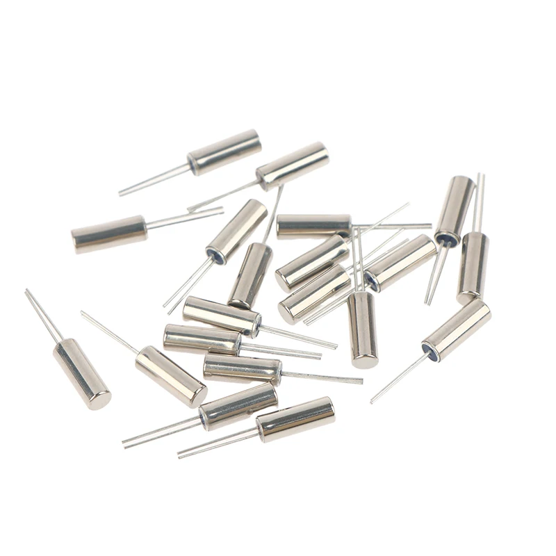 【C】20Pcs High Precision 32.768 KHz 32768HZ Tuning Fork Watch Crystal 12.5PF 3mm X 8mm