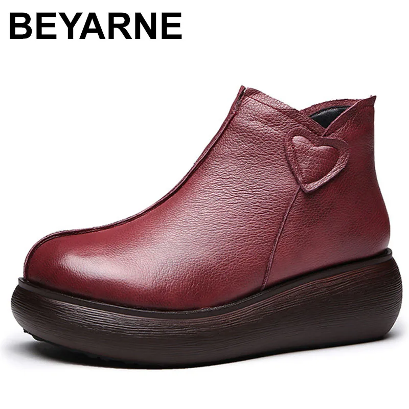 

Зимние сапоги Xiuteng, женская обувь из натуральной кожи, зимние ботинки большого двора, женские ботинки, теплая плюшевая зимняя обувь