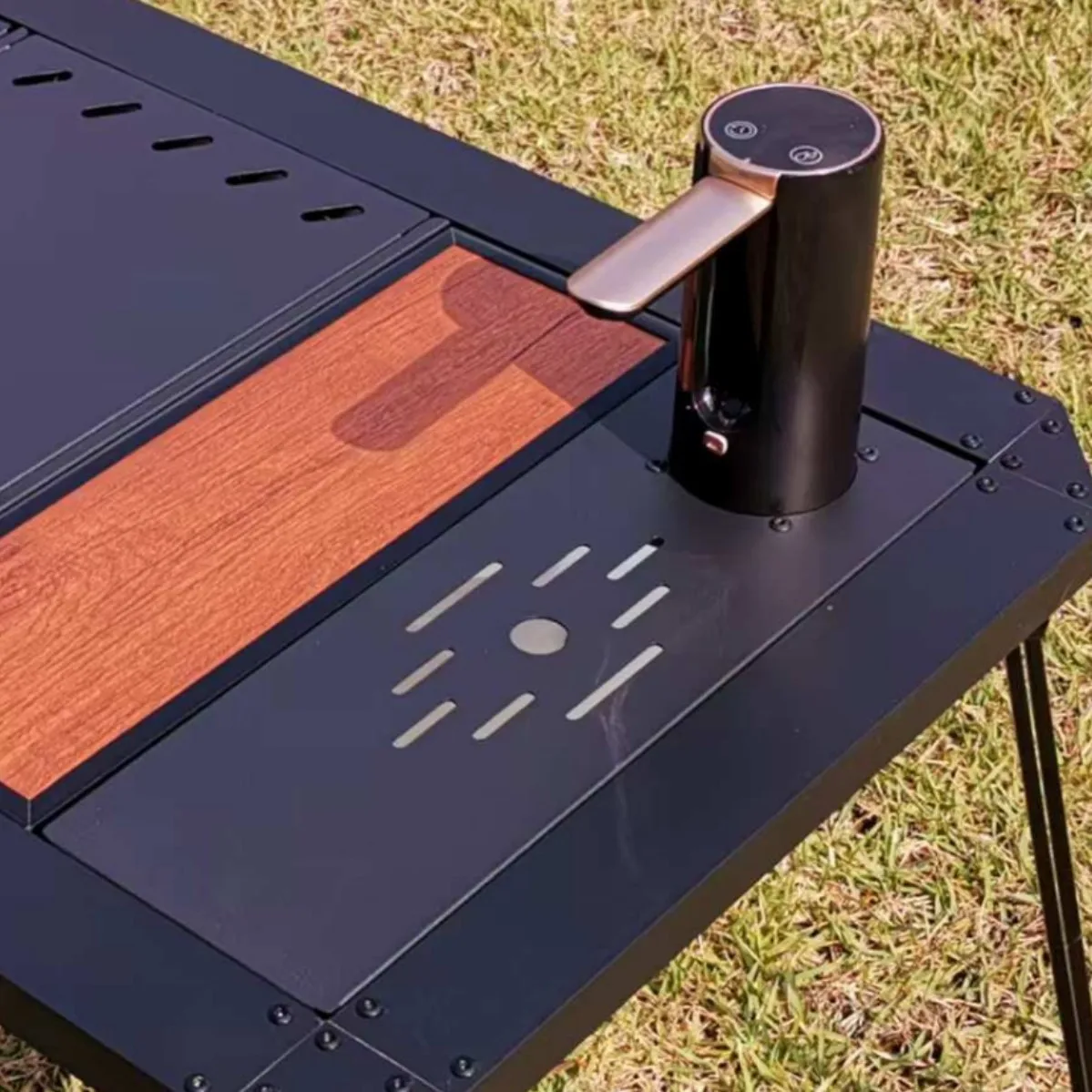 Accesorios de mesa IGT para acampar al aire libre, tablero de unidad de mesa IGT, dispensador de agua eléctrico, bomba de agua, aleación de aluminio, tablero de unidad 0,5, nuevo