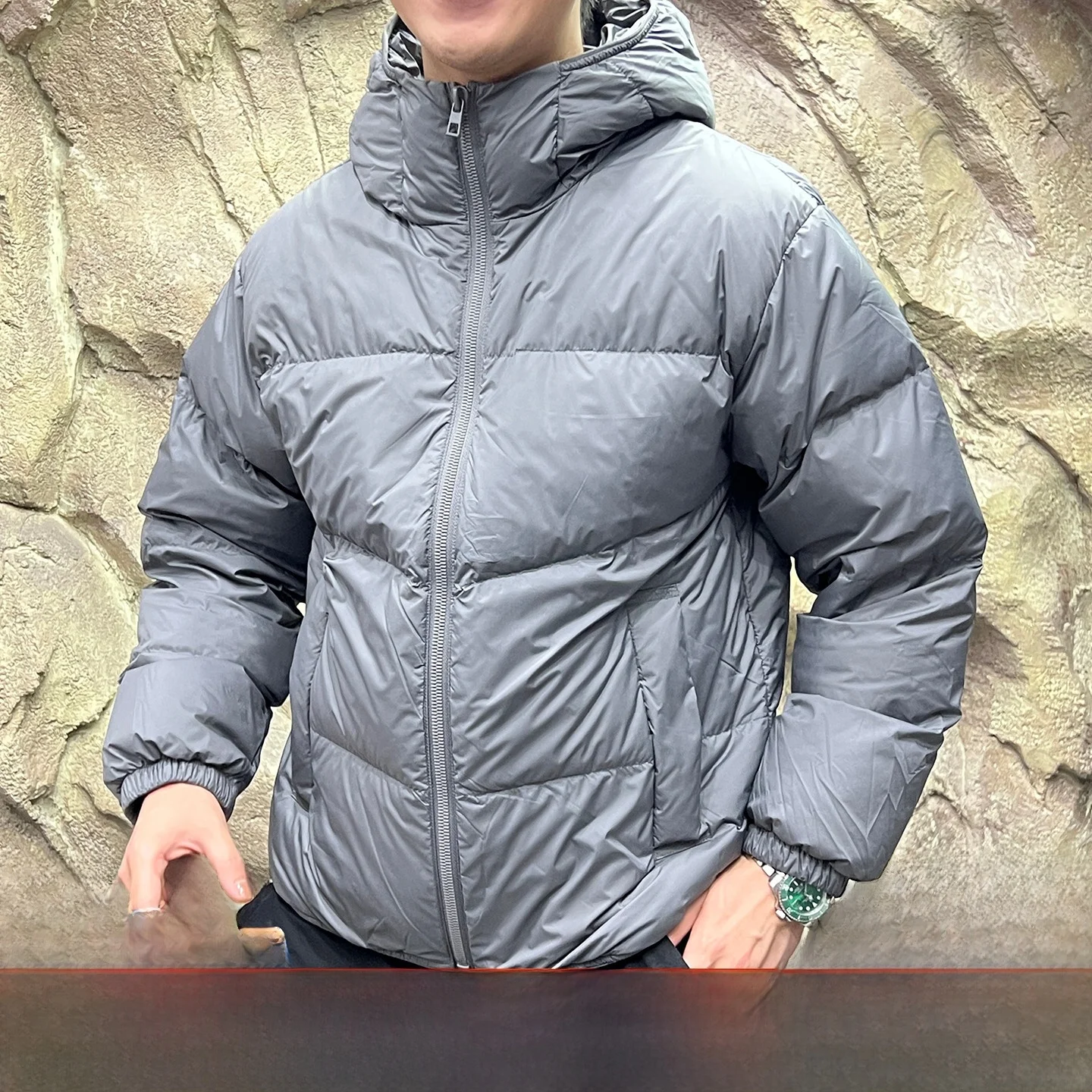 

Waterproof Windproof 90 Du down Hooded Puffer Jaet Men's Women's Casual Ci Autumn Winter Regular Fit Long Sve Zipper