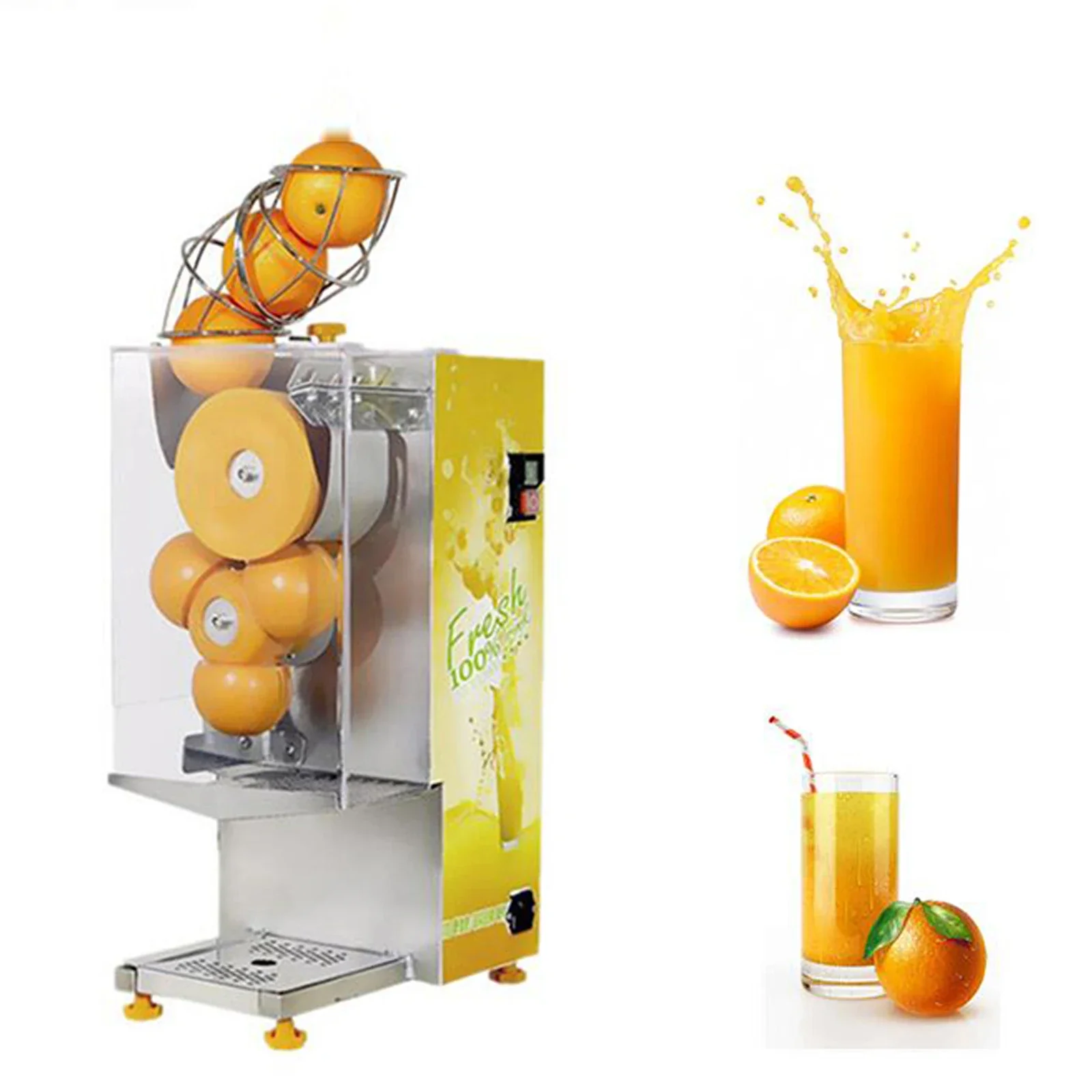 Electric 100W Automatic Orange Juicer Fresh Orange Lemon Squeezer Press Machine for Fruit