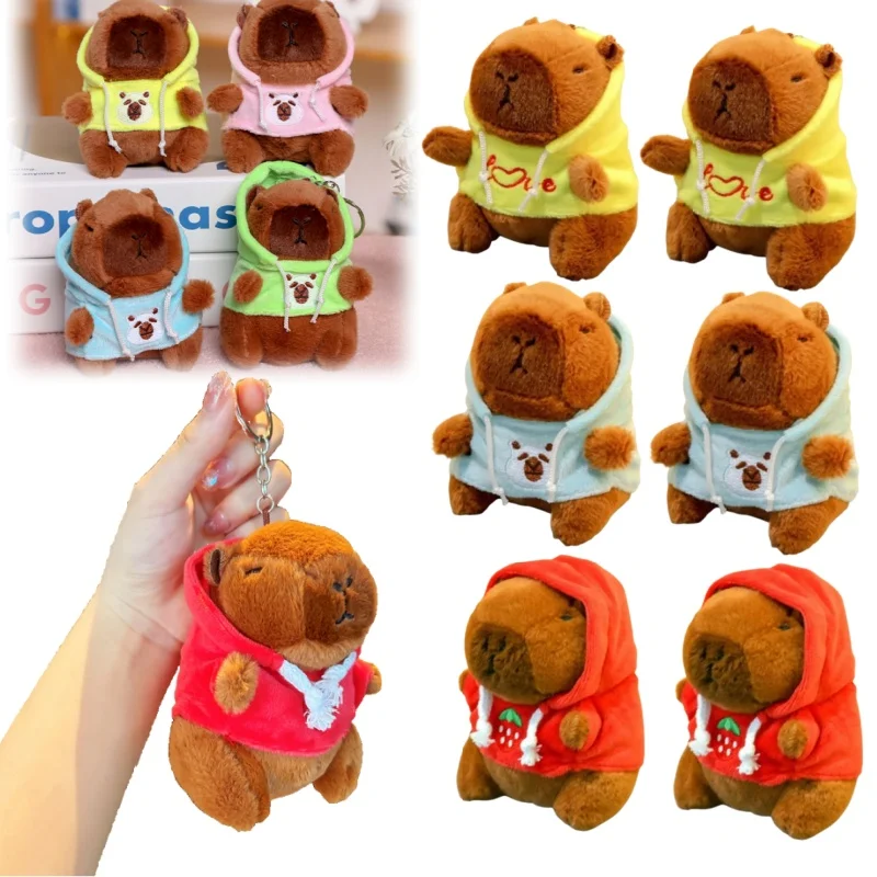 

1-40 шт. Kawaii капибара плюшевый кулон мультфильм капибара брелок кулон милая кукла плюшевая кукла брелок настольный орнамент автомобильный кулон