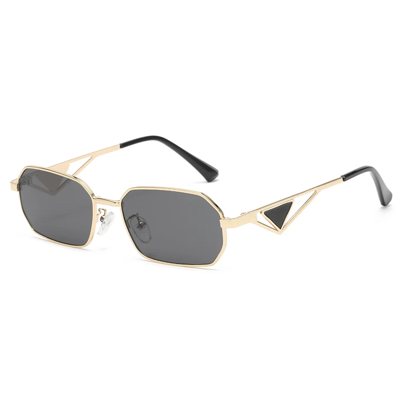 Radfahren Vintage Kleine Rechteck Sonnenbrille Frauen Metall Rahmen Gläser Hohe Qualität Quadrat Sonnenbrille Weibliche Shades Brillen UV400
