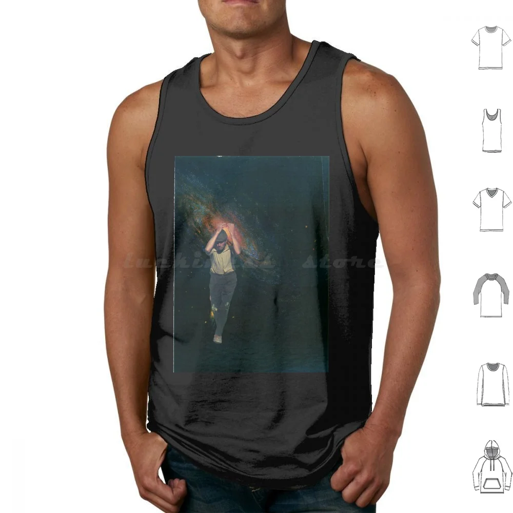 Dreamer Tank Tops Print Cotton Colage Collage Colage Art Colage Artist Photo Manipulation Vintage Retro Old Style