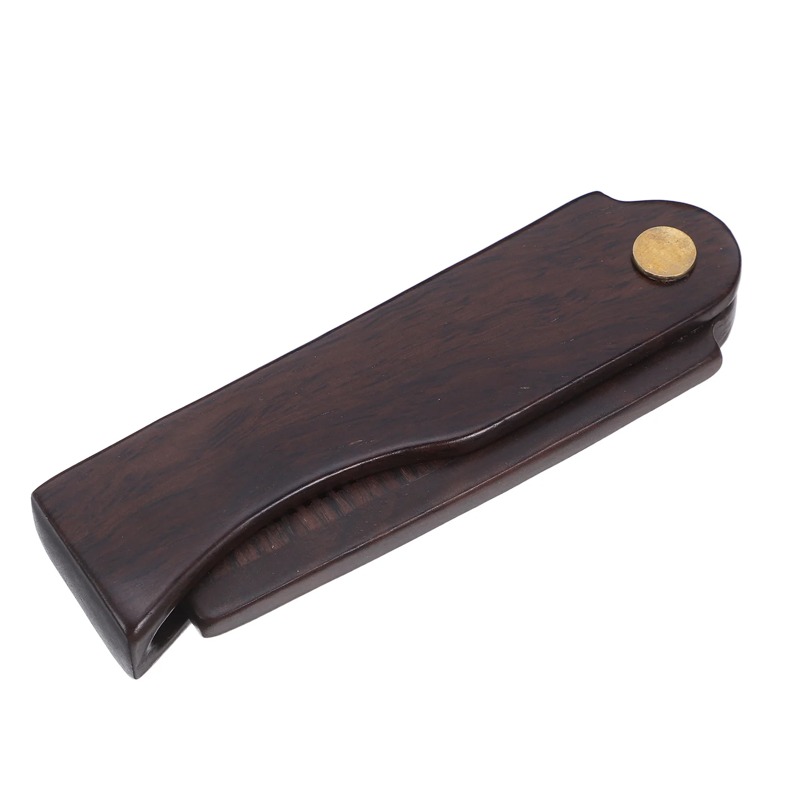 

Black Ebony Foldable Wood Comb For Men Women Portable Anti-Static Hairdressing Tool Travel Pocket Purse Shampoo Shower