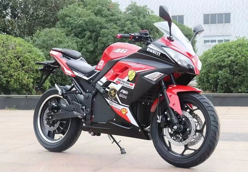 2025 High Speed 3000W Electric Motorcycle Classical Model Racing Motorcycle for Adult