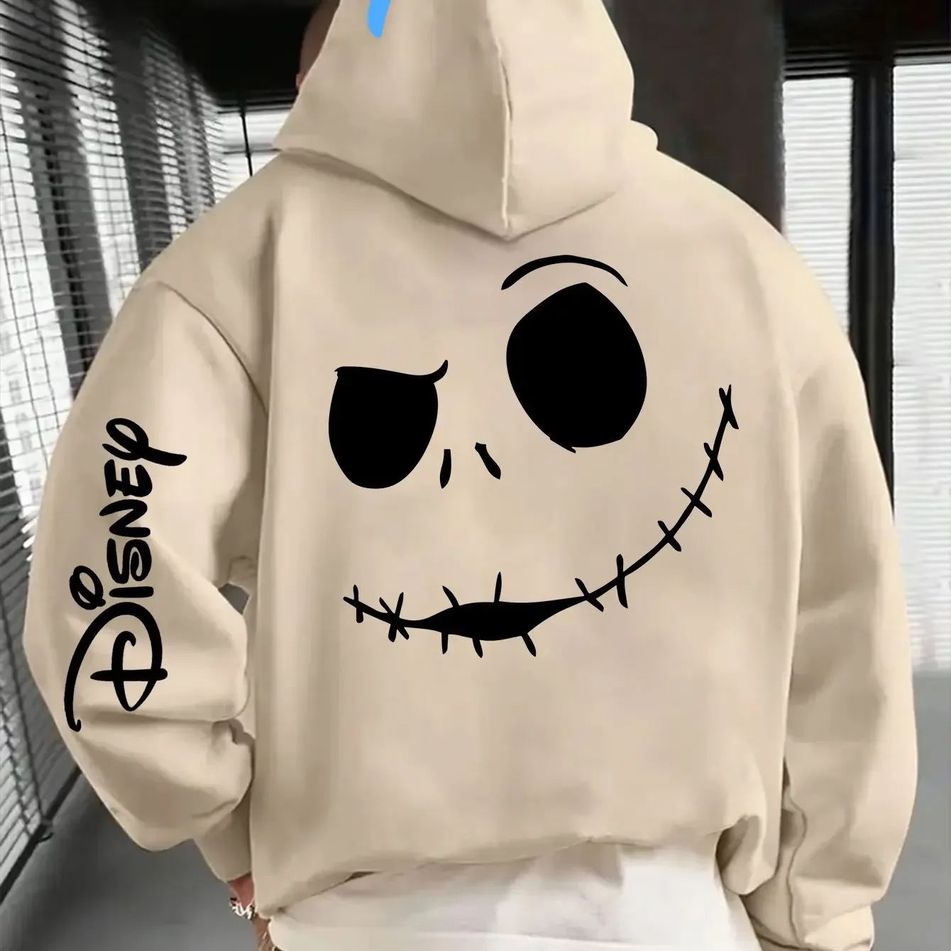 Jack Skull Face Print Hoodie | Diablo Loose Hoodie Unisex-Hooded Hoodie For Fall/Winter