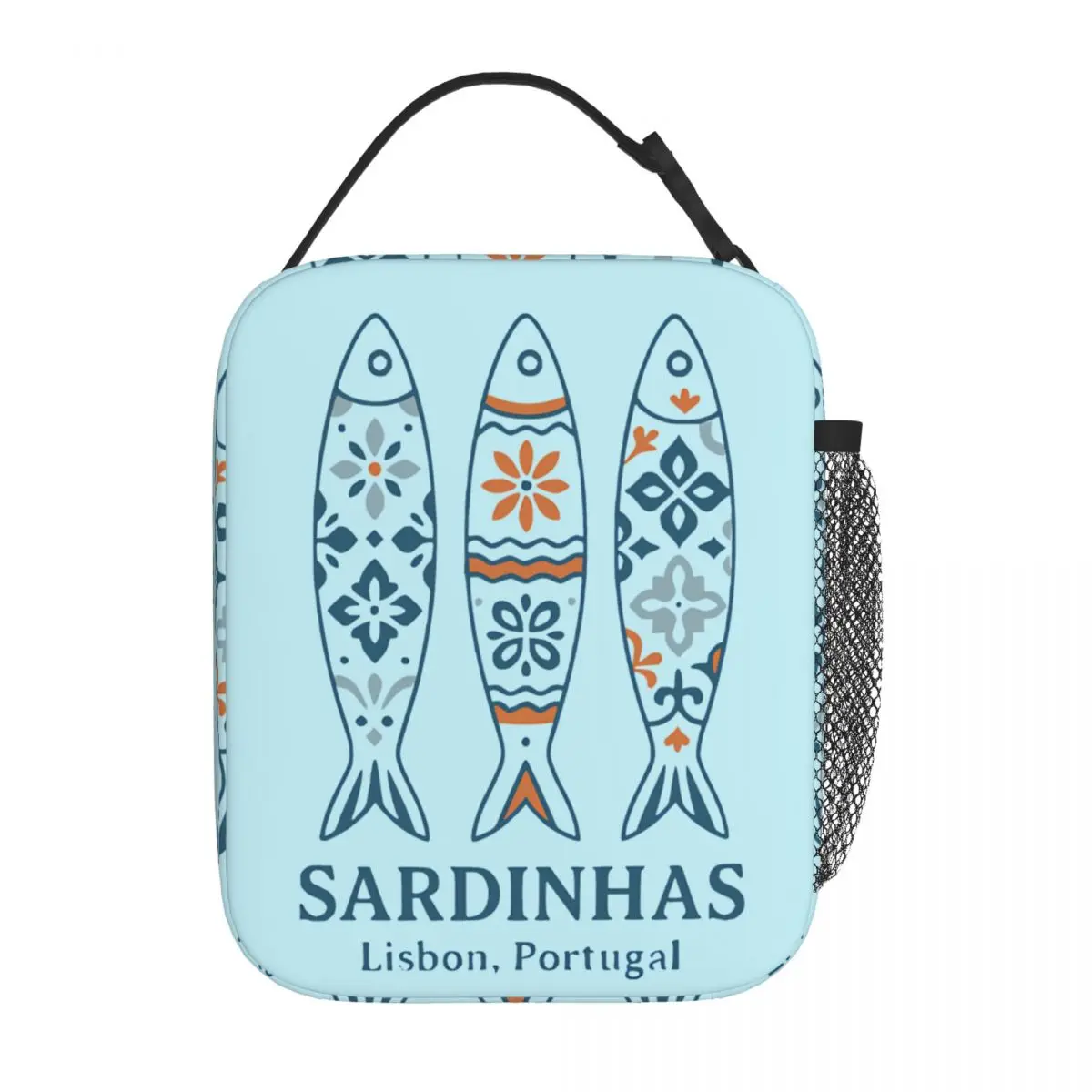 Sardines Lisbon Portugal Insulated Lunch Bags High Capacity Lunch Container Thermal Bag Lunch Box Tote Office Outdoor Men Women