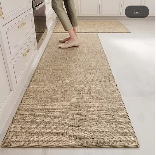 

Custom Link Kitchen Waterproof Floor Mat Home Decor Luxury Non-slip Carpet Mats PVC Living Room Rug Big Size