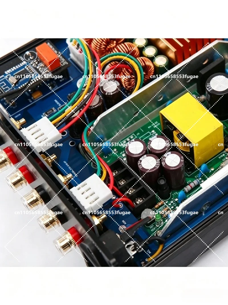 D6S Dual-Core 3255 2.1 Channel Hi-Fi Digital Power Amplifier with Built-in Power Supply, Bluetooth 5.0  HD Decoding