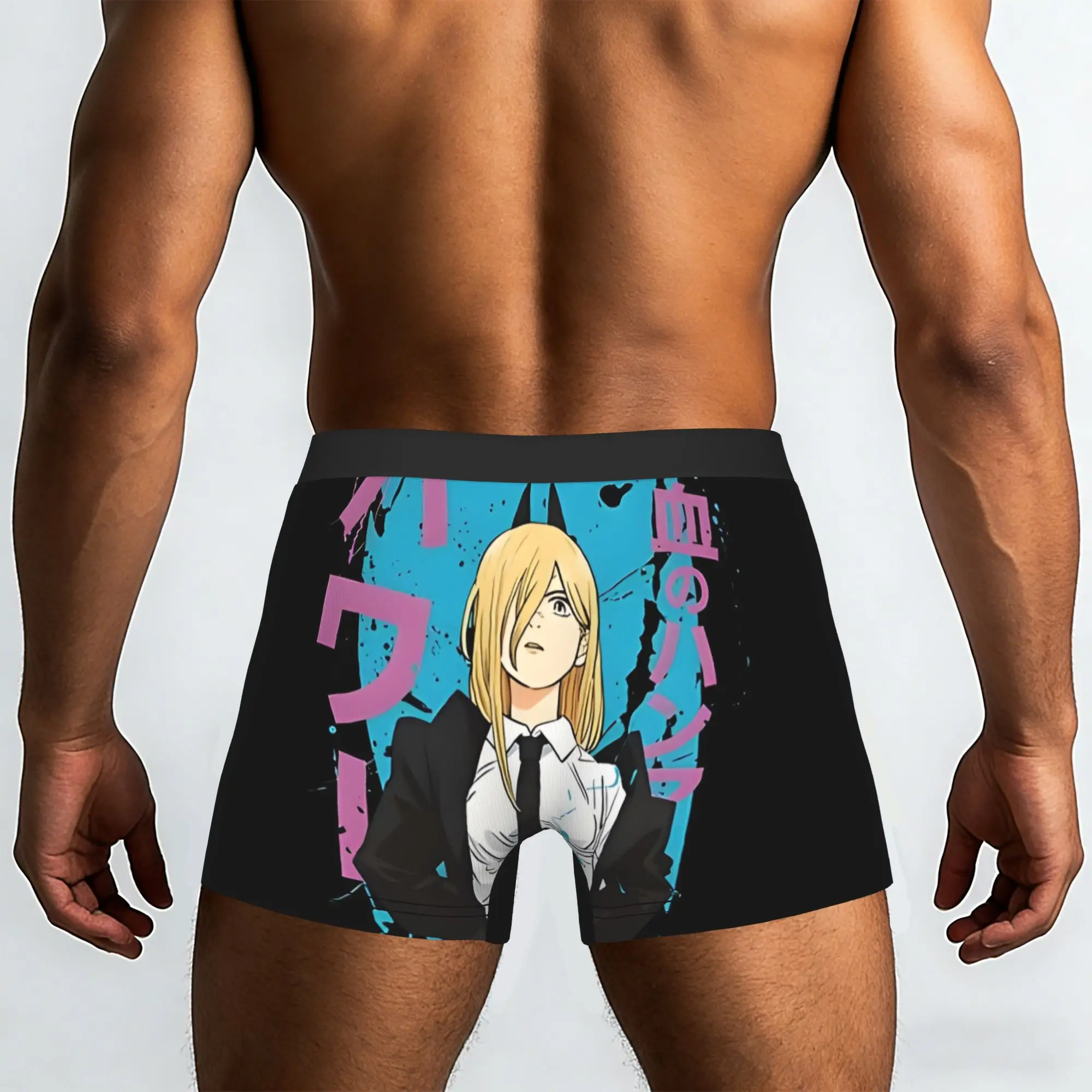 Power Bandai Chainsaw Man Underpants Breathbale Panties Men's Underwear Comfortable Shorts Boxer Briefs