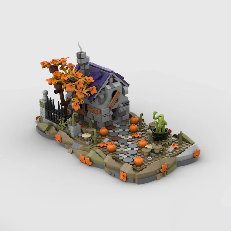 Moc Building Blocks Witch House Technology Modular Bricks Model  Gifts Christmas Toys DIY Sets Assembly