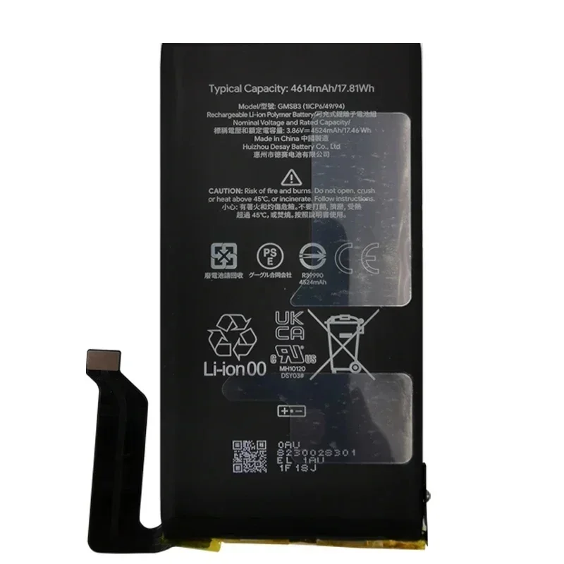 2025 Years 4614mAh GMSB3 Orginal Battery For HTC Google Pixel6 Pixel 6 High Quality Genuine Replacement Phone Battery Bateria