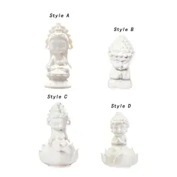 Buddhist Figure Statue Car Dashboard Ornament Adorable Decorative Cute Sculpture Meditating Statue for Housewarming Gift