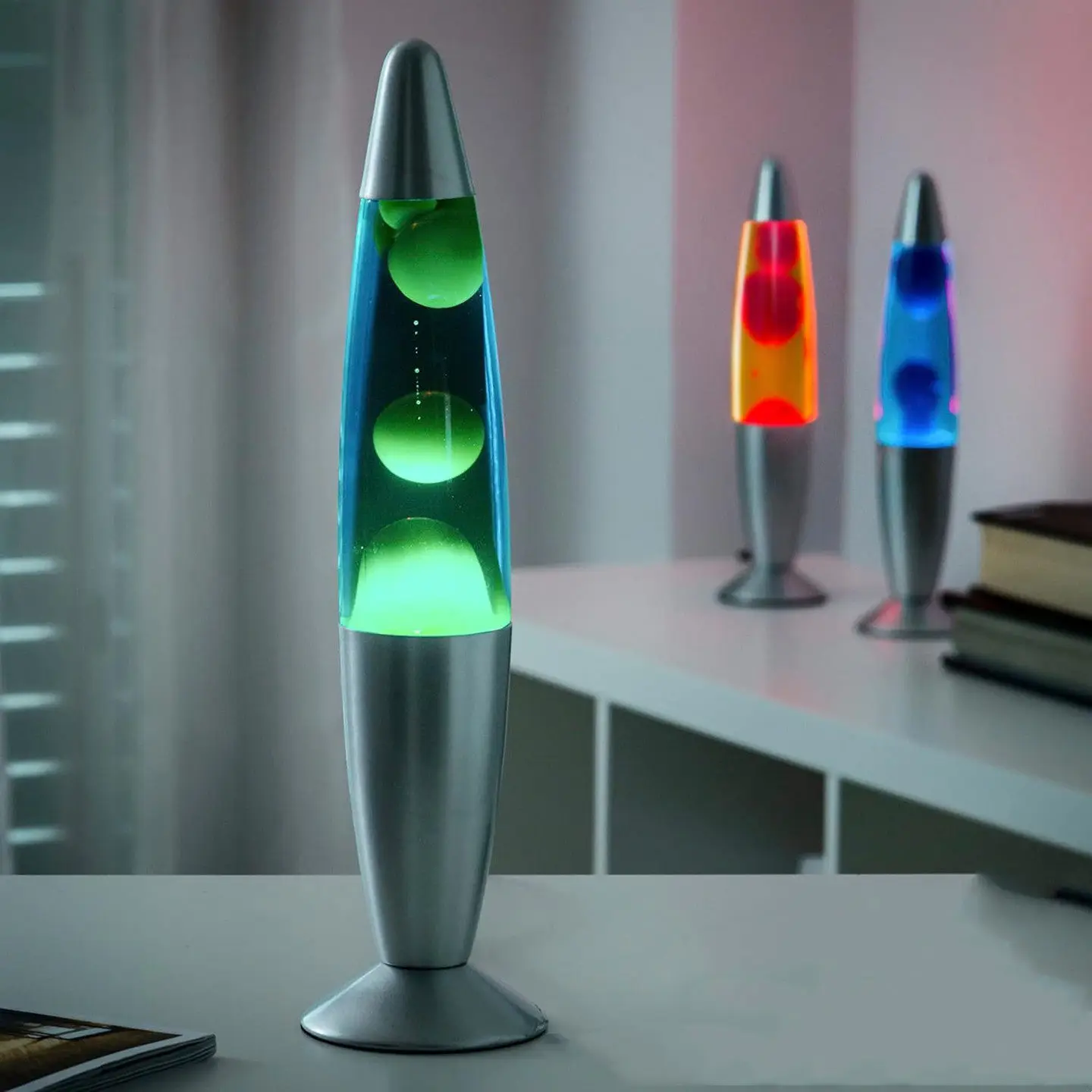 Large Lava Lamp Jellyfish Floating Light Bedroom Decorative Table Lamp Tabletop Ornament Atmospheric Night Light