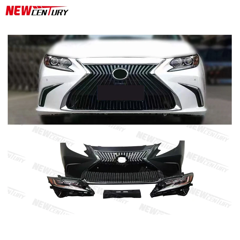 

Обновите новый передний бампер с вертикальной решеткой, светодиодные фары для Lexus ES250 300 350 2012-2014 гг., старые модели