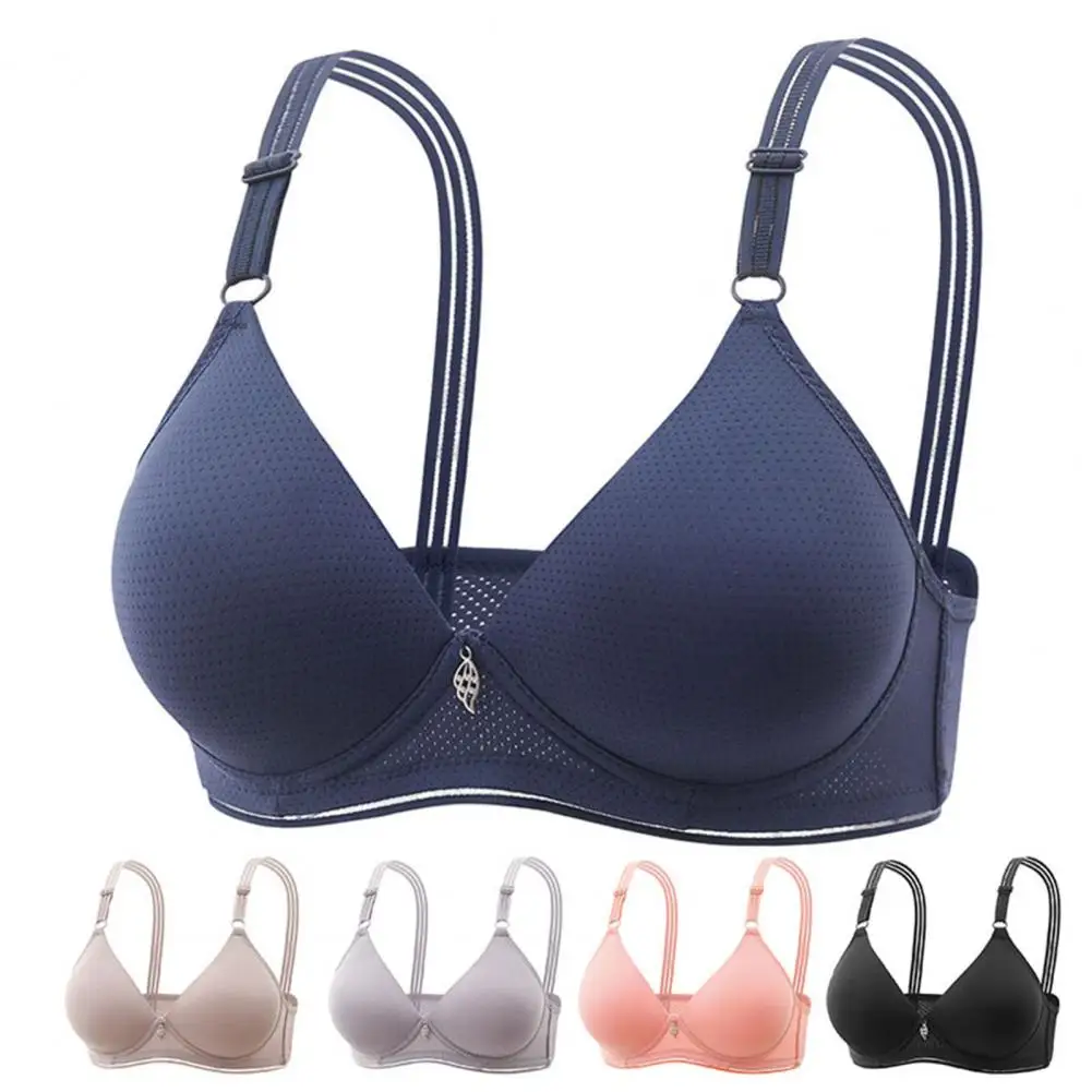 Women Bra Push Up Padded No Steel Ring Adjustable Shoulder Strap Breathable Breast Support Lady Brassiere Female Underwear 브라