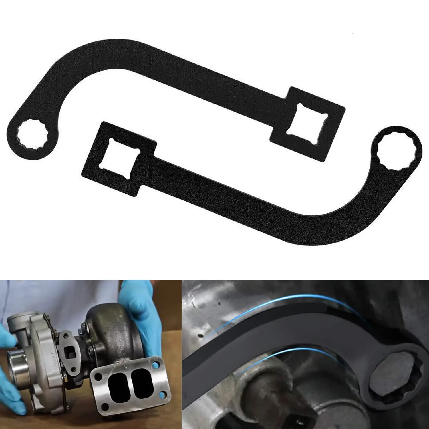 

TM 12MM & 15MM Turbo Charger Bolt Wrench Tool Pair with 1/2" Drive for Cummins ISB 5.9L and 6.7L Turbo Diesel Engines