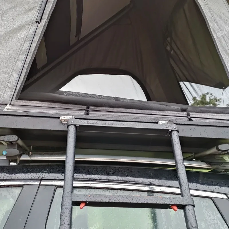 

Автоматическая гидравлическая водонепроницаемая однокомнатная палатка на крышу автомобиля, новая алюминиевая конструкция-раскладушка с тканью из канваса