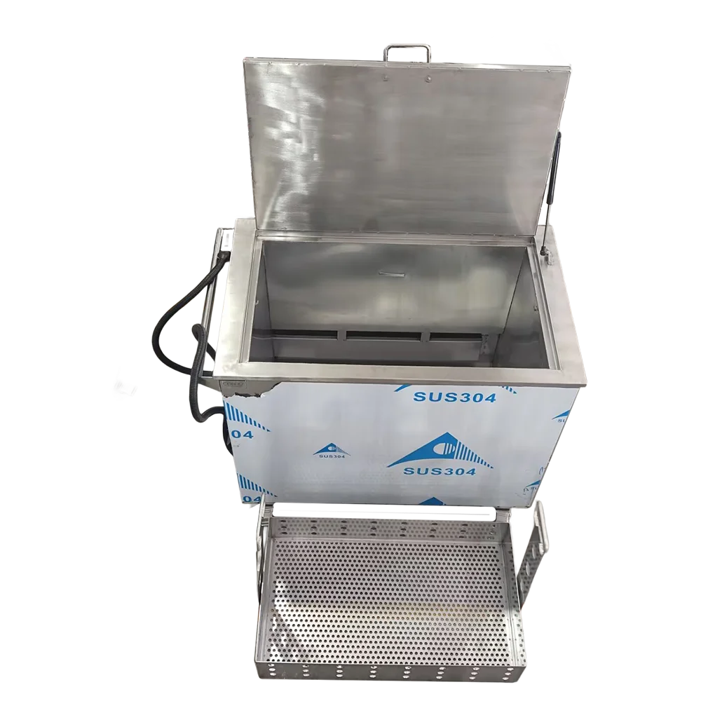 New Commercial Kitchen Soak Tank 215L 4500W Heated  Degreasing 304 Stainless Steel Industrial Ultrasonic with Timer