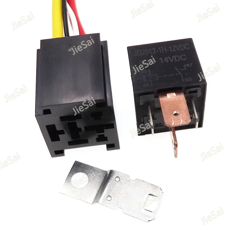 Automotive Relay 4Pin 5PIN 80A 12v 24v 36v 48v Large Current Socket/Direct Current Car Relay With Iron Mounting Hole