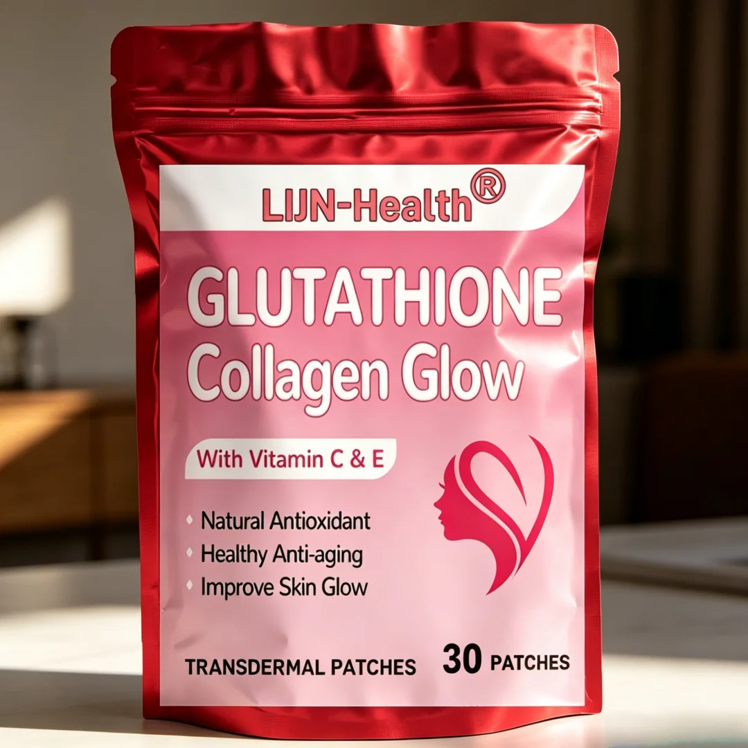 30 Patches Glutathione Collagen Transdermal Patches with Vitamin C, E for Women, Skin Care, Anti-Aging