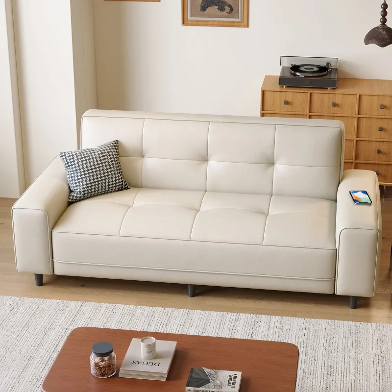 

simple modern sofa white minimalist small apartment couch comfortable relaxing naroznik z funkcja spania living room furniture