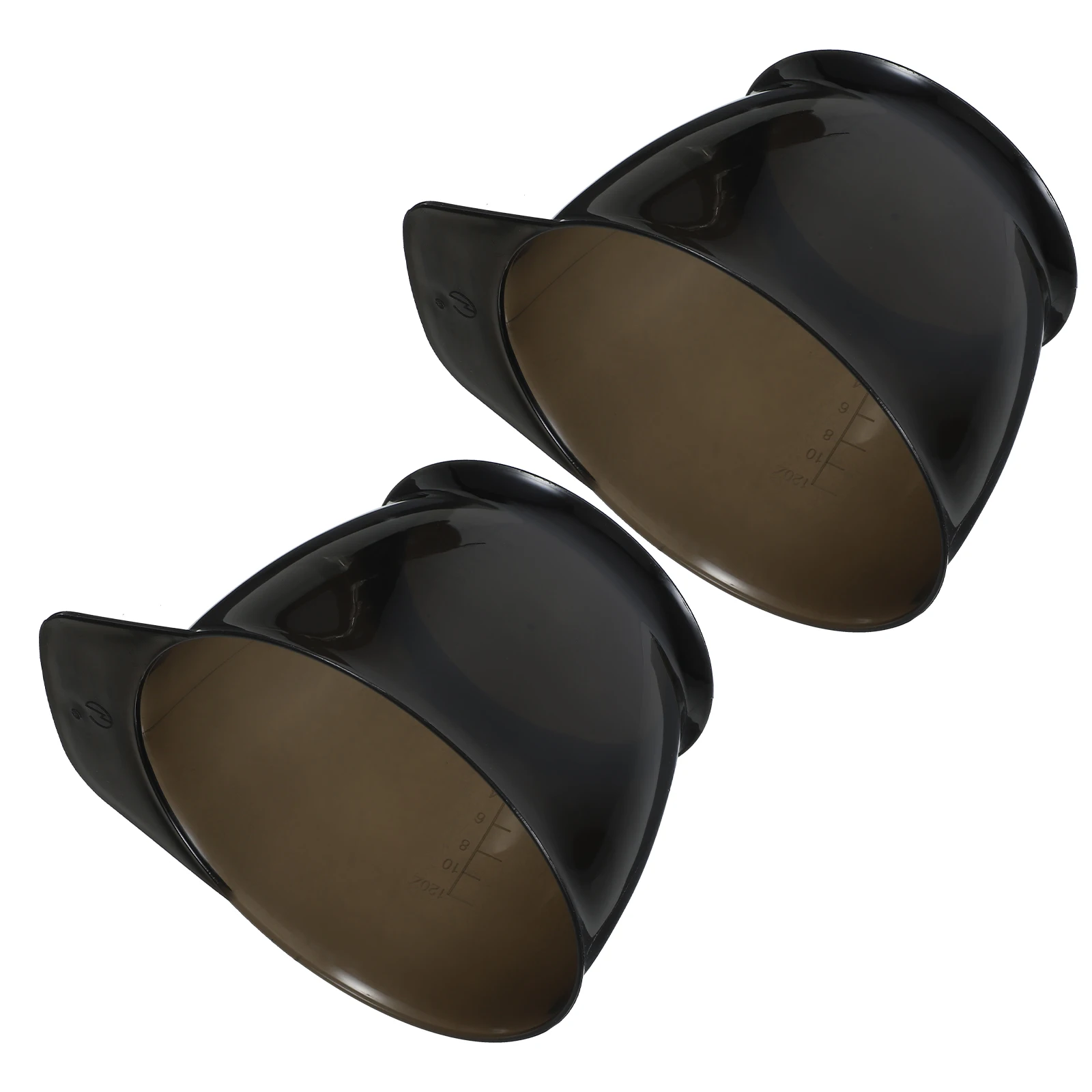 

2Pcs Hair Coloring Bowl Set with Measurement Markings Non-Slip Bottom for Easy Dye Mixing At Home Or Salon Use