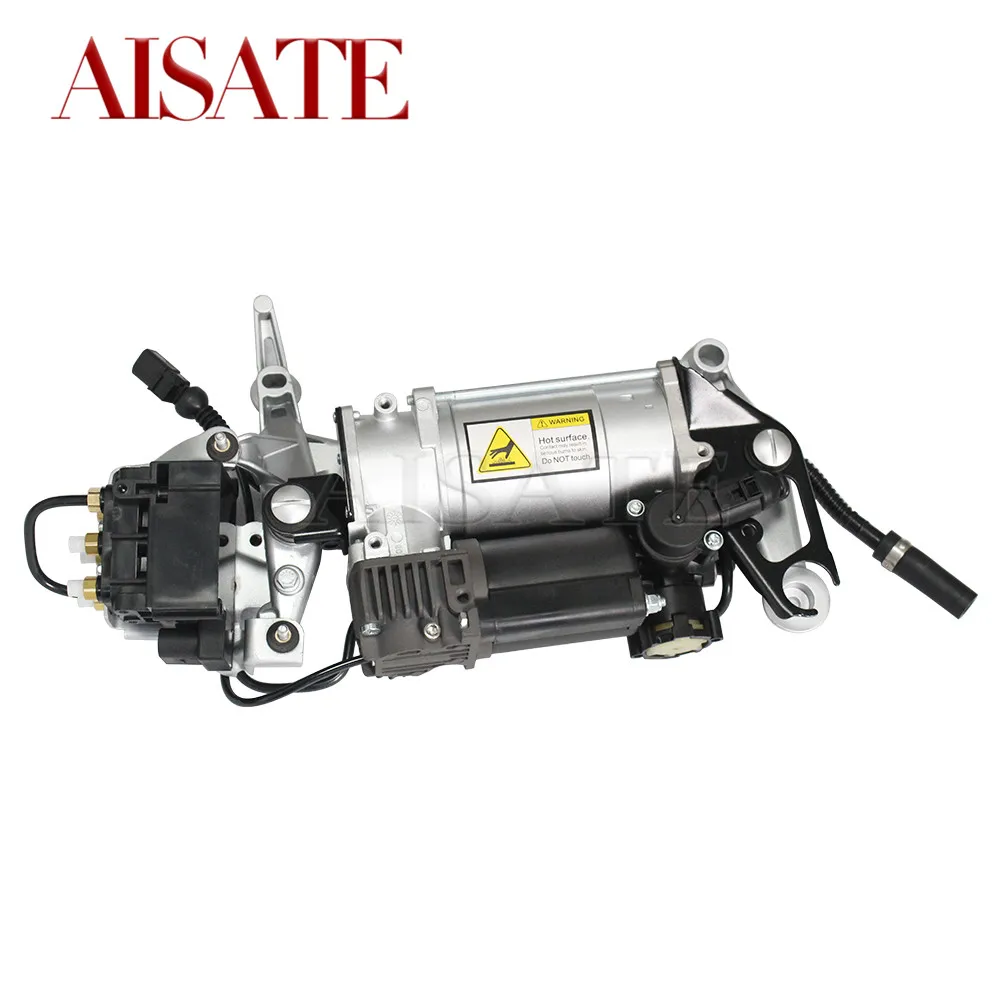 For Audi Q7 4L VW Touareg 7L Cayenne 9PA Air Suspension Compressor Pump With Bracket + Block valve + Pipe Assembly 7L8616006A