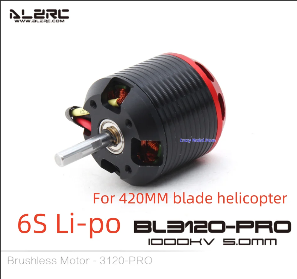 R42 ALZRC - Brushless Motor - 3120-PRO - 1000KV For 420MM blade helicopter