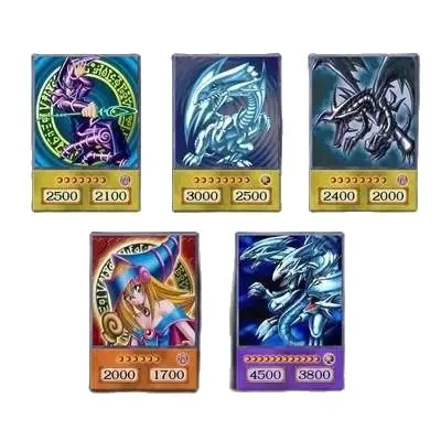 Yu-Gi-Oh Anime Style Cards Dark Magician Exodia Obelisk Slifer Ra Yugioh DM Classic Orica Proxy Card Childhood Memory