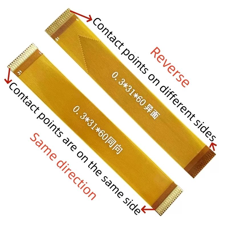 

1PCS FFC/FPC flexible cable 0.3MM pitch 21P31P51P61P LVDS MIPI LCD screen extension cable