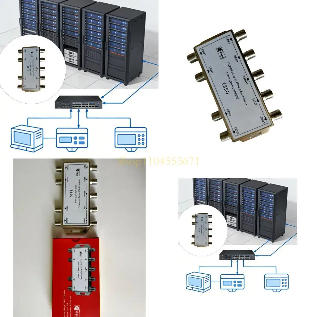 

Best Seller Heavy Duty 8In Zinc Alloy Satellite TV Signal Switcher With 950-2150MHz Frequency Ranges For Professional