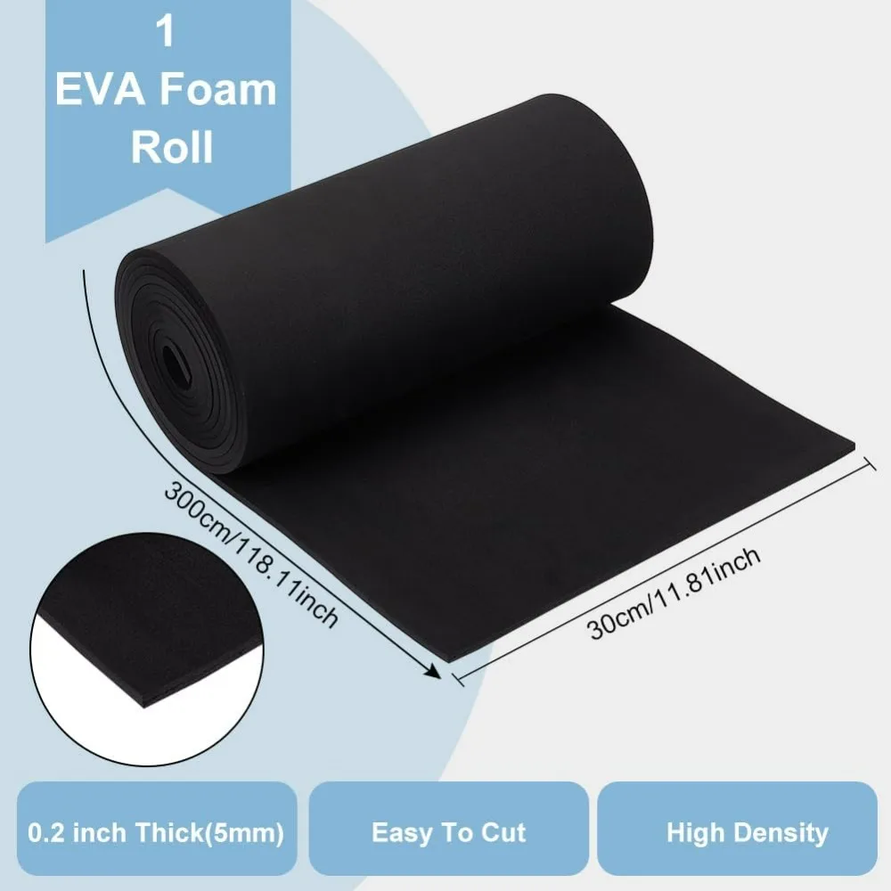 3.28 Yards Eva Foam Sheet 5mm Thick  Craft Sheet 11.8inch Wide for Large  Cosplay Modeling DIY Projects Crafts