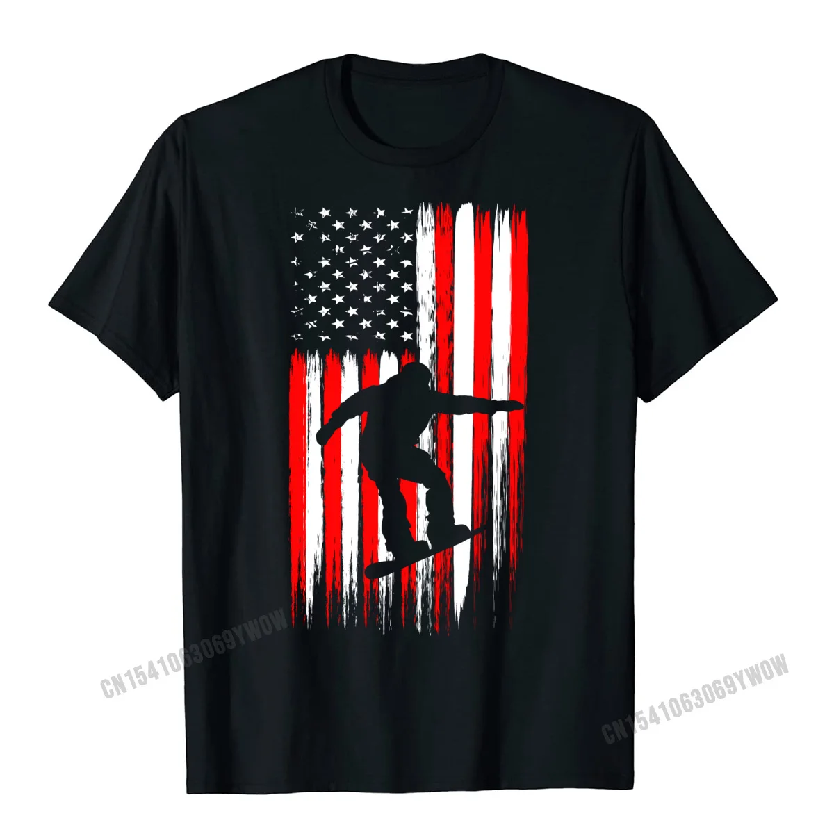 

Snowboarding Hoodie Sweater Mens Snowboard American Flag Men Tops Shirt Graphic Simple Style Cotton Men's T Shirt Street