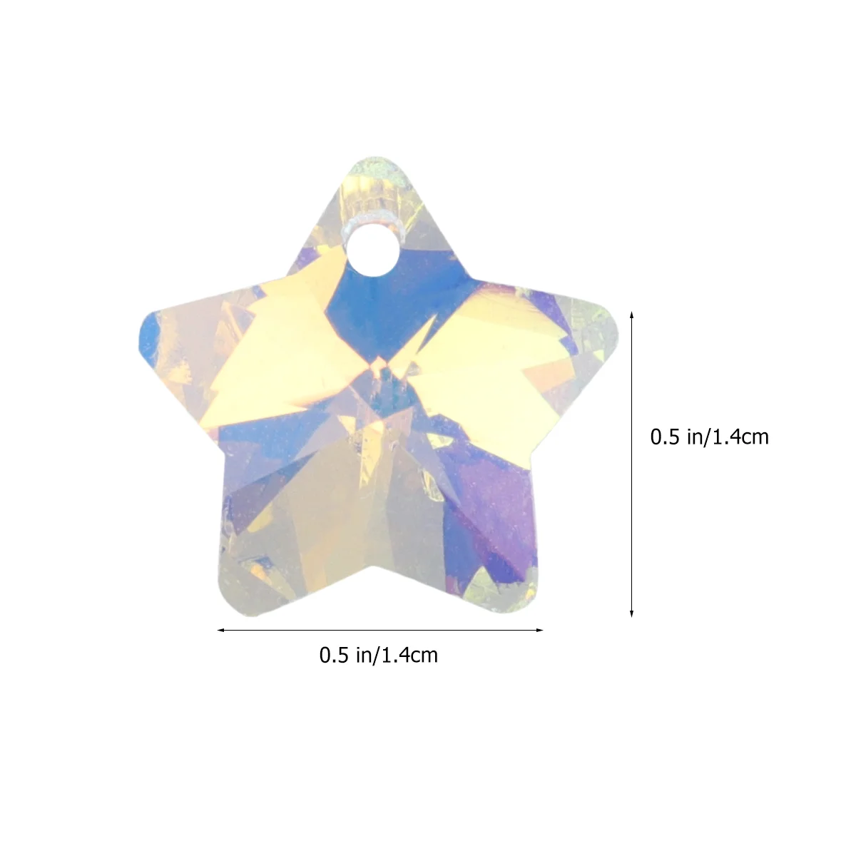 100pcs Delicate DIY Jewelry Accessories AB Drill Jewelry Pendants Common Single Hole Pendant Multi-shape Jewelry Han