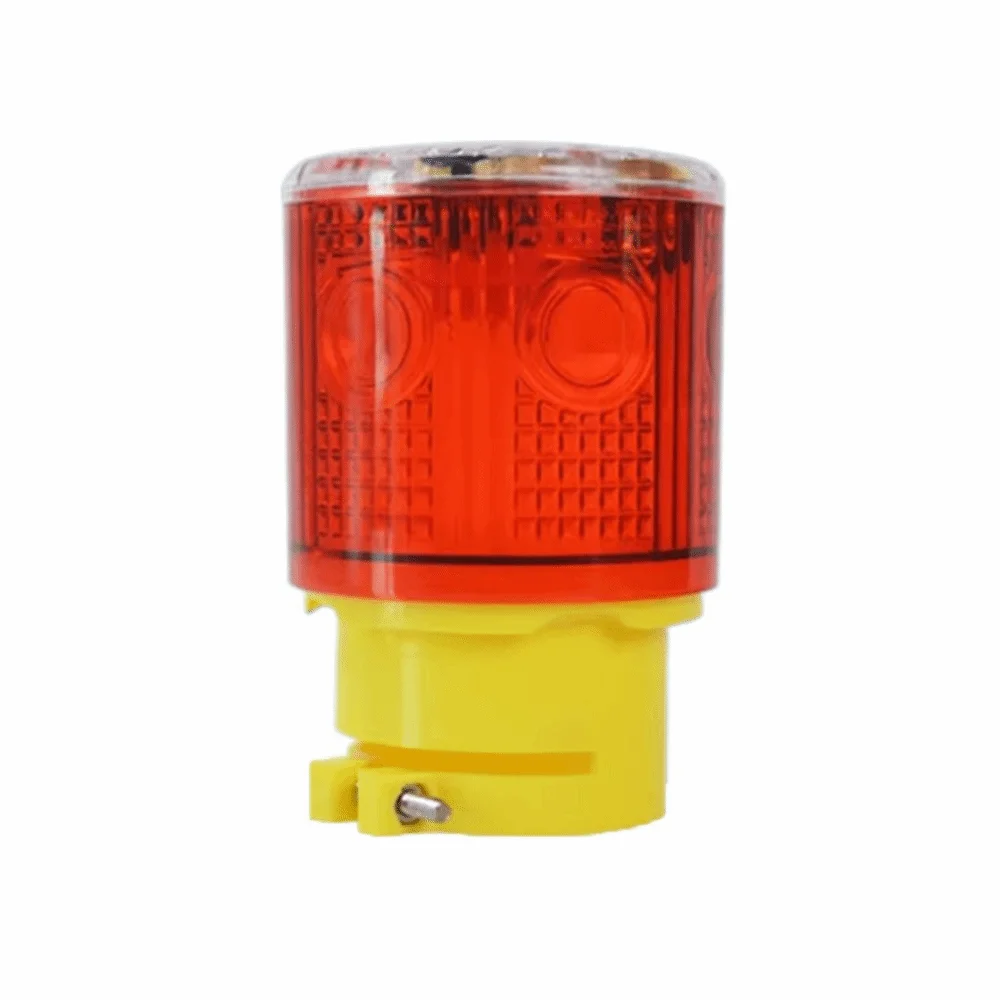 Solar Powered Solar Traffic Warning Light Rain-proof 600mAh Emergency Warning Light Durable Auto Light Sensor