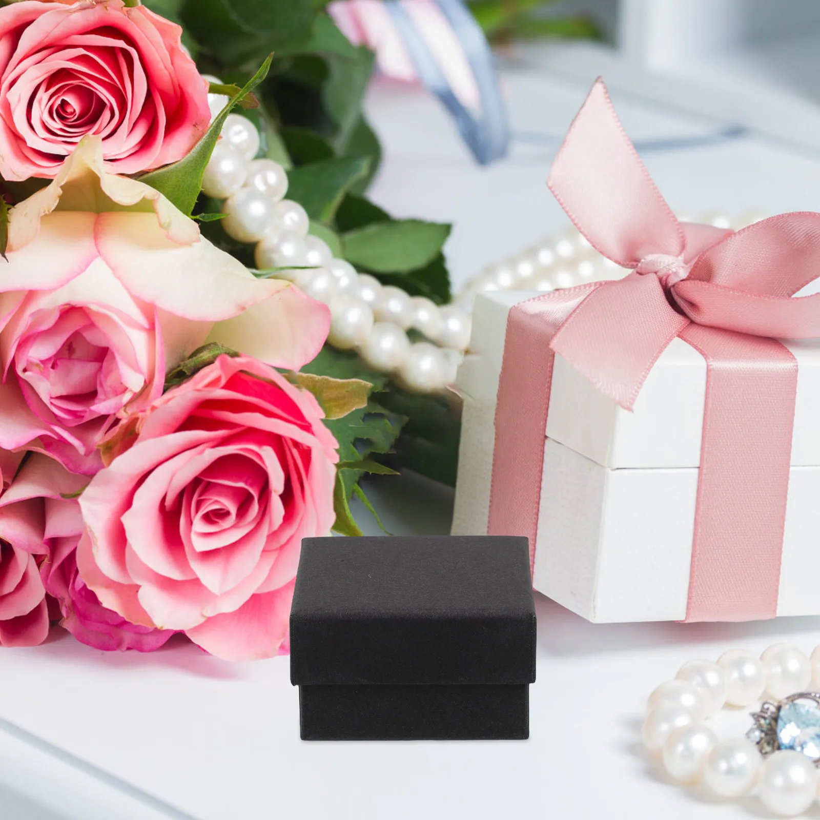 

10Pcs Sophisticated Paper Jewelry Packaging Boxes Ideal for Gifting Birthdays Anniversaries Holidays Ring Necklace Box