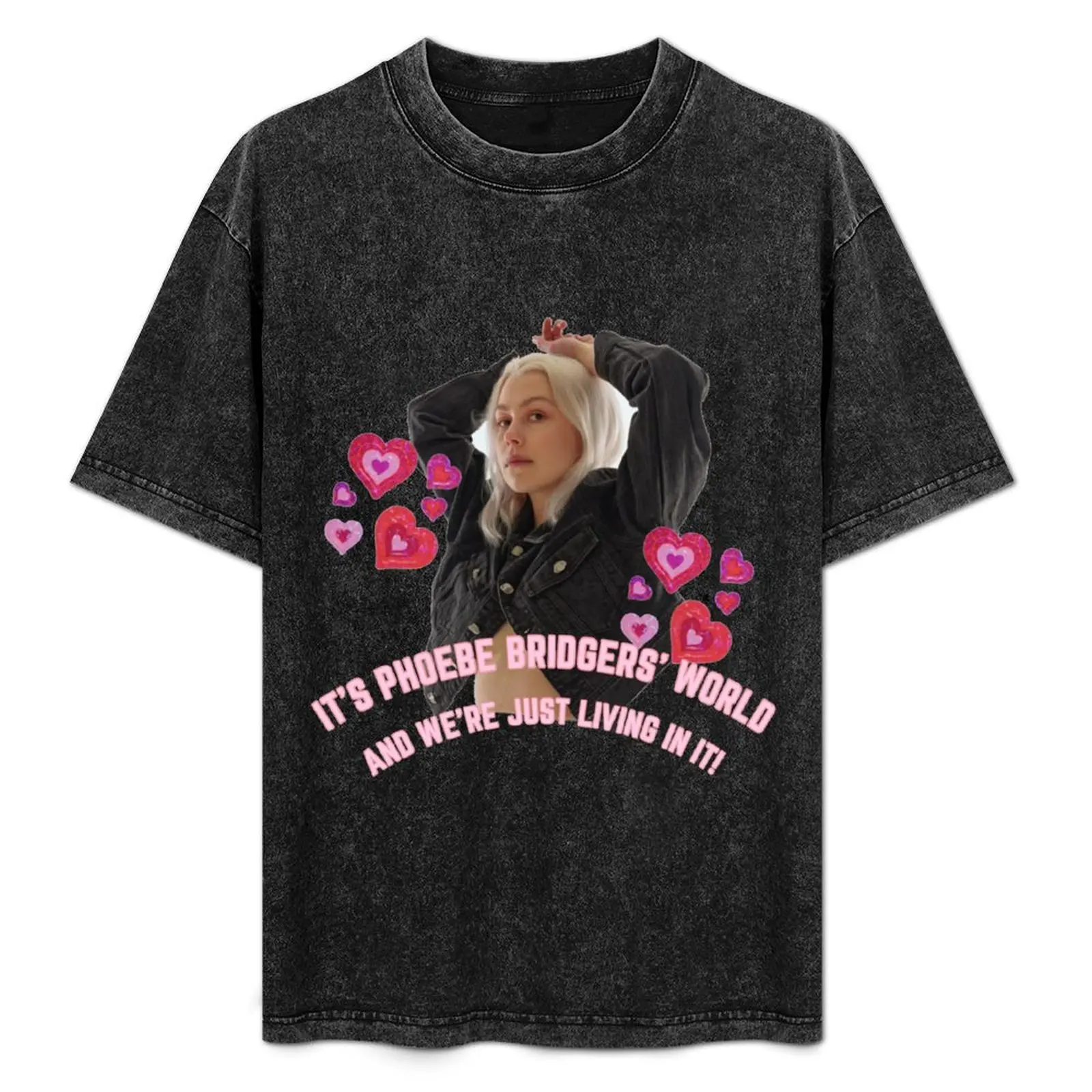 Phoebe Bridgers Face Text T-Shirt Soft Lightweight Cotton T-Shirt — купить у AliExpress WW
