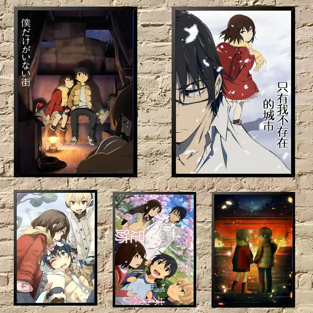 Erased Anime Poster Poster HD Self Adhesive Waterproof Wall Art Ideal For Home Office Dorm Bedroom Great Gift