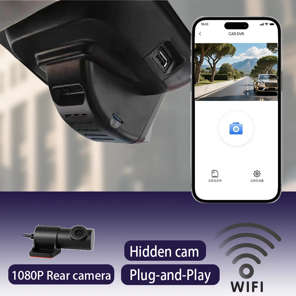

4K HD WIFi Car DVR Video Recorder Dash Cam For Haval Joulion JOULION 2022 Hidden 2160P Plug and Play APP control